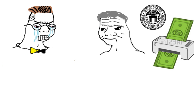 Money printer go brrr meme